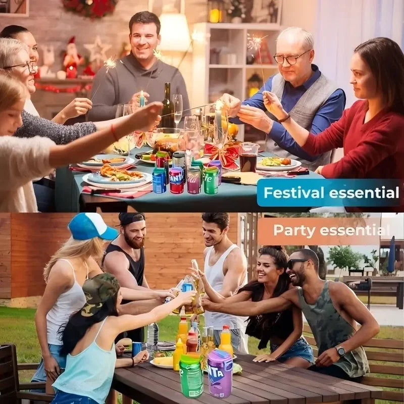 Can Lids With Straws Reusable Silicone Beverage Leak-Proof Soda