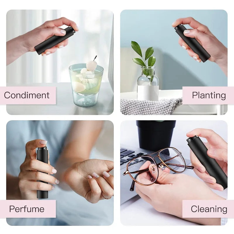 10ml Refillable Aluminum Spray Bottle for Perfume Travel Cosmetics