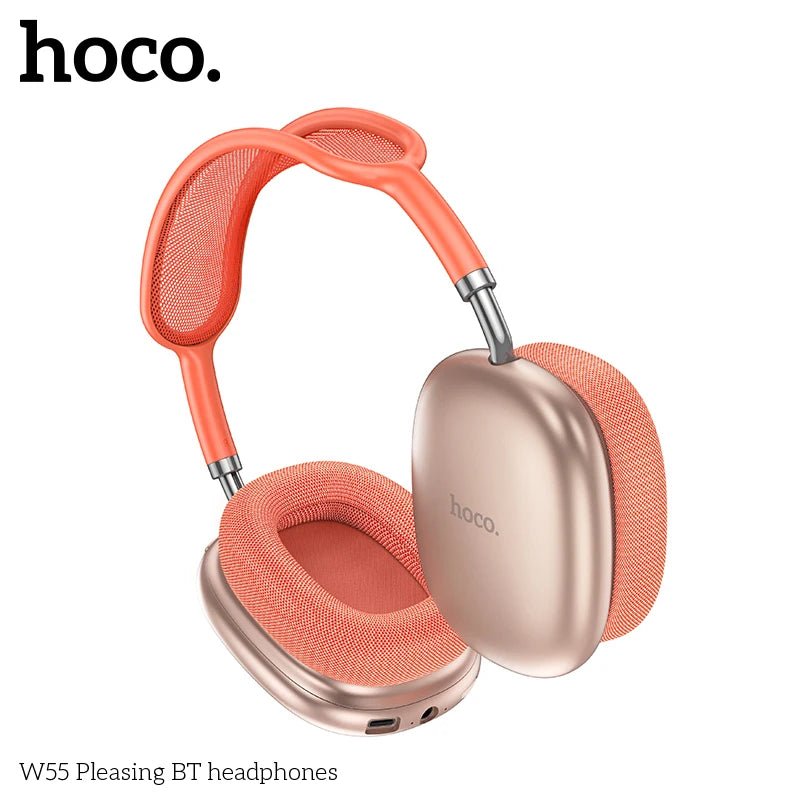 Wireless Over-Ear Bluetooth Headphones with Microphone, HiFi Stereo Sound, 40mm Drivers