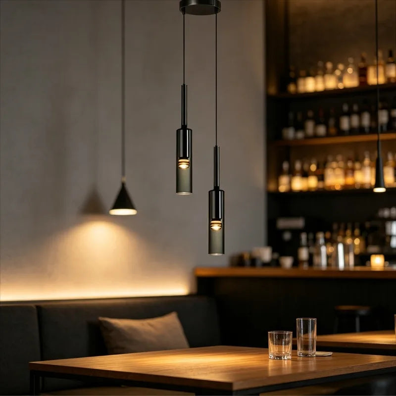 Nordic Glass LED Pendant Lamp Chandelier for Living Room Bar Kitchen Minimalist Light Fixture