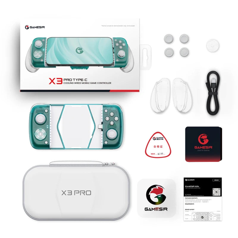 GameSir X3 Pro Mobile Gaming Controller with Cooling Fan for Cloud Gaming & Xbox Pass