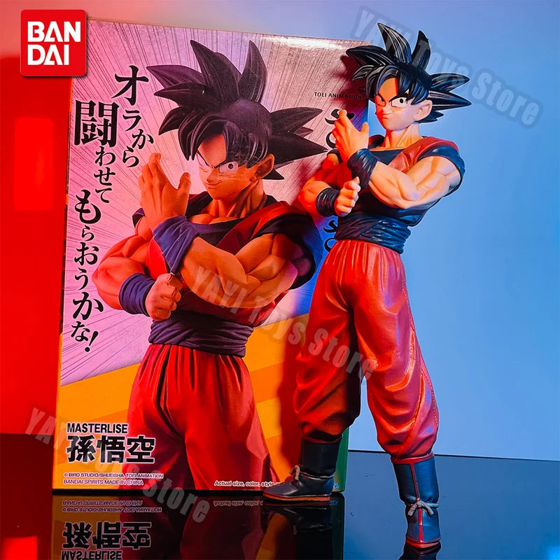 Anime Goku Action Figure 27cm PVC Statue with Scouter - Dragon Ball Z Collectible Toy