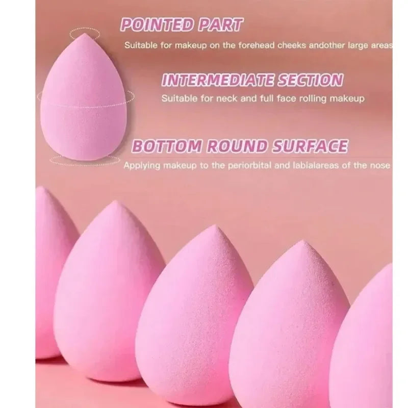 Mini Makeup Sponge Set for Foundation & Concealer - Reusable Cosmetic Blenders