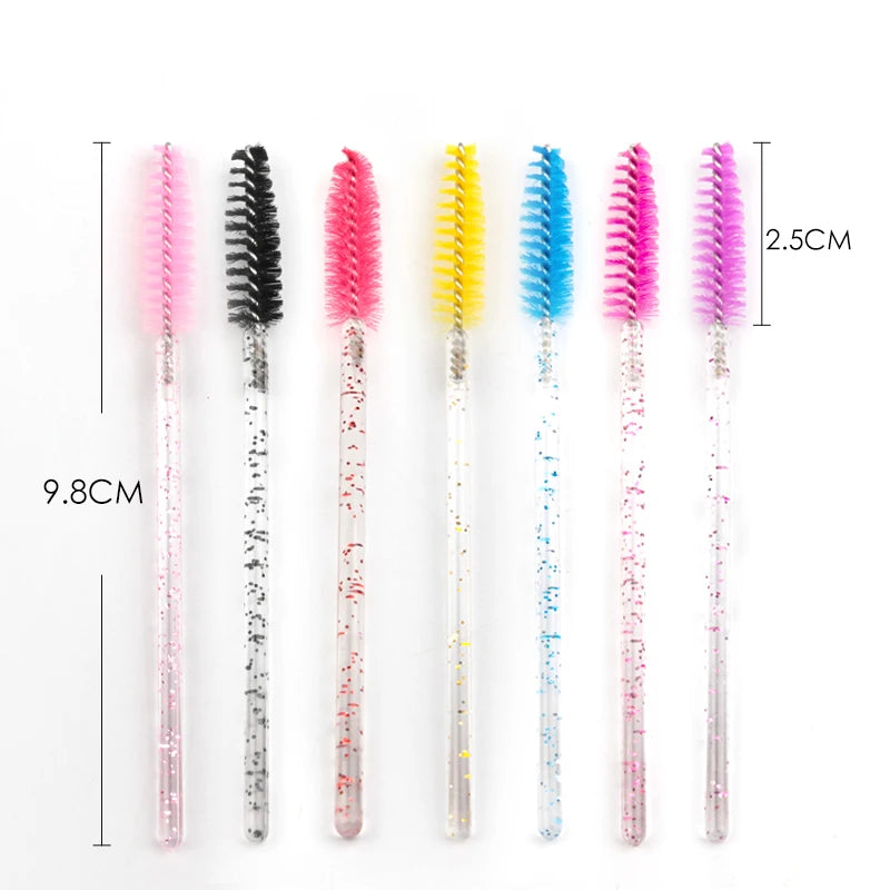 Eyelash Brushes and Mascara Wands Set - 25/50/100 Pcs for Eyelash & Eyebrow Makeup