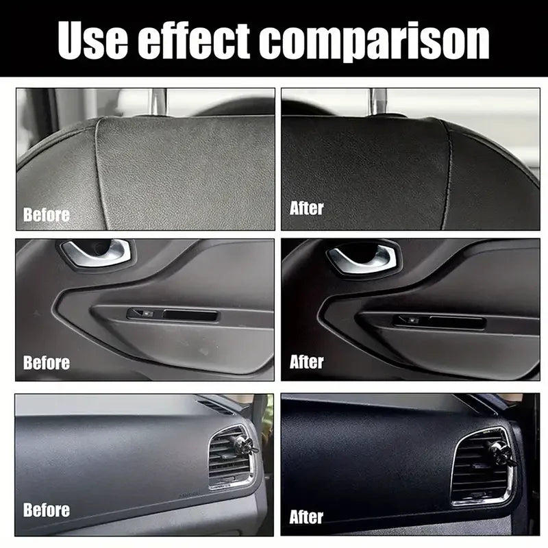 Car Interior Renovation Wax - Scratch Repair & Gloss Restoration for Plastic & Leather