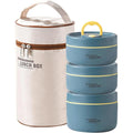 Insulated Food Lunch Container Set with Thermal Lunch Box and Stackable Containers