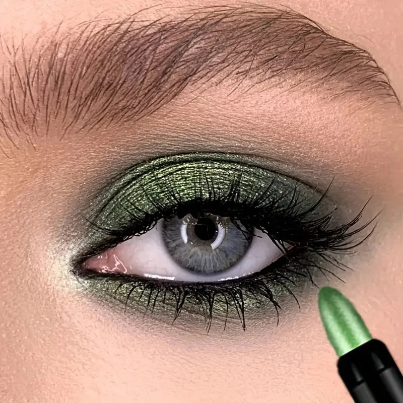 Pearlescent Waterproof Eyeshadow Sticks Set - Long-Lasting Glitter Eye Makeup