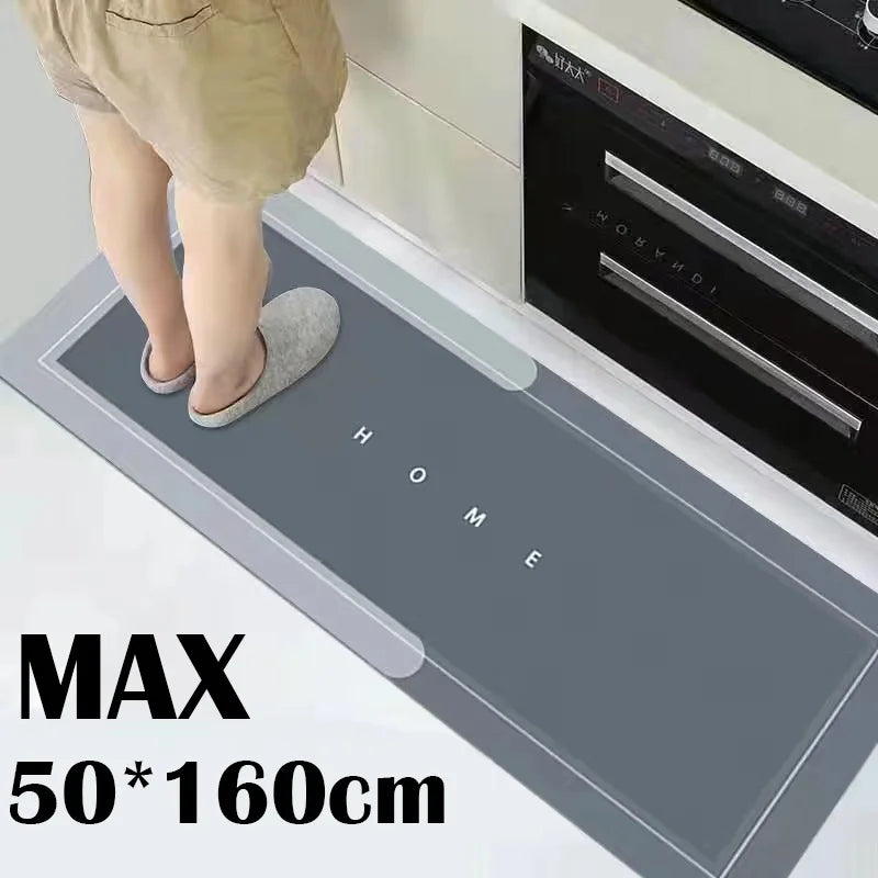 Kitchen Floor Mat Anti-Slip Water Absorbent Rug for Entrance, Bathroom, Living Room