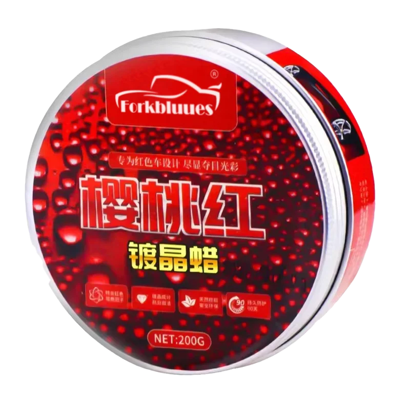 Car Wax Crystal Plating Set Hard Glossy Paint Protection with Sponge & Cloth