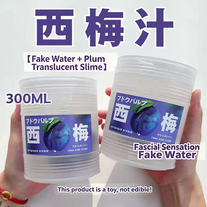 Simulated Water Slime with Bubbles and Fruit Flavors - Stress Relief Toy
