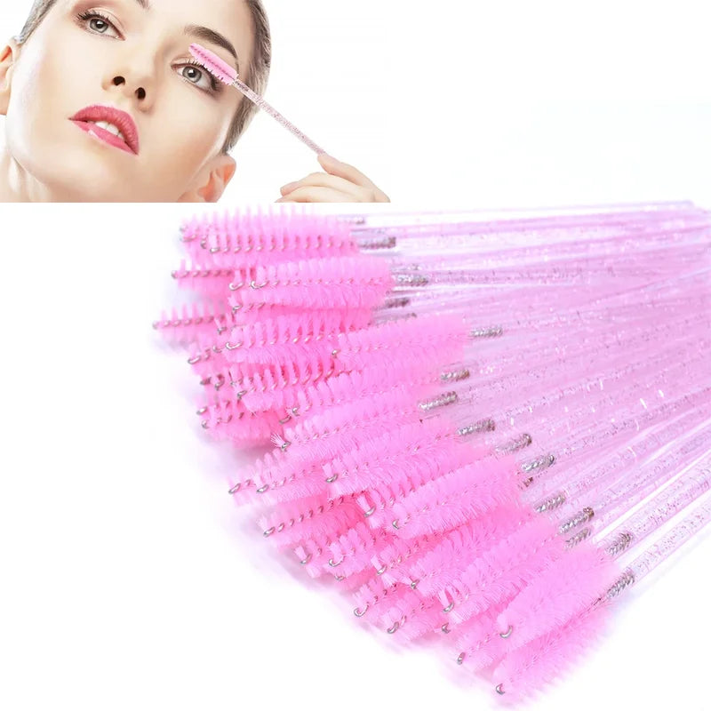 Disposable Eyelash Brush Set for Lash Extension and Makeup Application - 200 Pieces