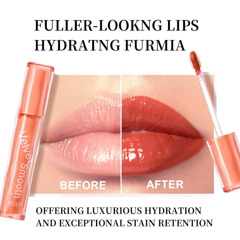 Water Gloss Lip Glaze - Moisturizing Long-Lasting Lipstick & Lip Gloss