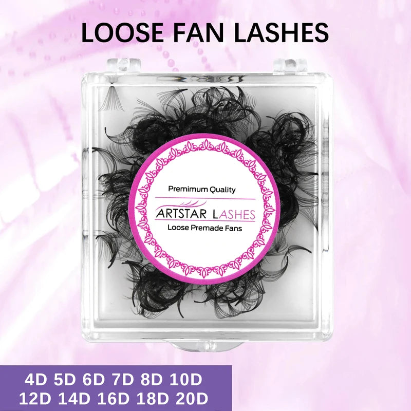 Premade Volume Eyelash Extensions 4D-20D Fans Long Stem Professional Lashes