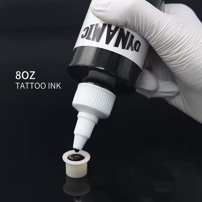 8oz 240ml Professional Black Tattoo Ink Triple Black Pigment for Skin & Body Art