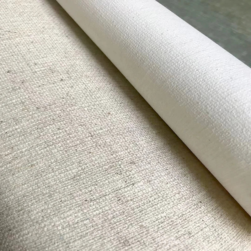 Linen Blend Canvas Roll for Oil & Acrylic Painting - 5m Wide Choice