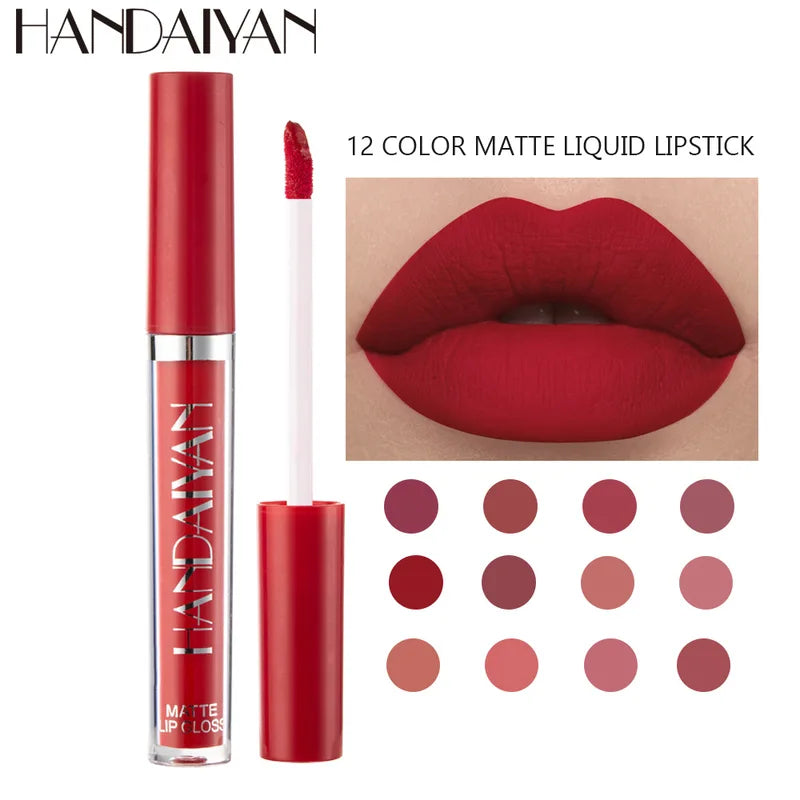 Longlasting Matte Lip Gloss - Waterproof Liquid Lipstick with Vibrant Colors