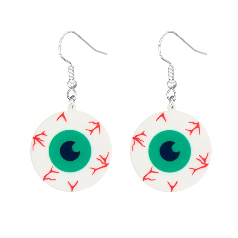 Halloween Themed Earrings for Women Girls Ghost Skeleton Bat Spider Jewelry - Creative Scary Design
