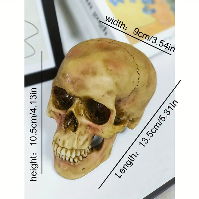Resin Skull Decor Halloween Centerpiece Gothic Horror Party Decoration