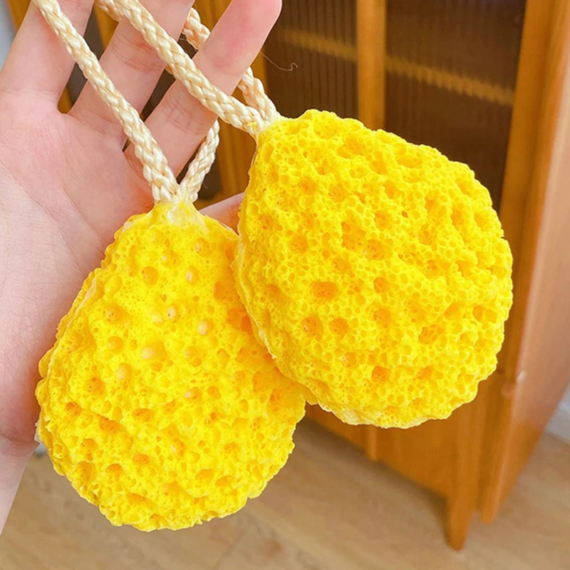 Cute Honeycomb Bath Sponge Ball - Soft Japanese Shower Loofah for Kids & Adults
