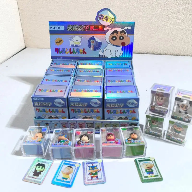 Crayon Shin-Chan Animal Series Rice Grain Blind Box Mini Resin Figurine Collectible