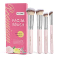 4-Piece Makeup Brush Set for Foundation & Concealer – Soft Synthetic Bristles