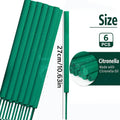 Large Incense Sticks - Lemongrass Mint Rose Rosemary Herbal Scent, 27cm Outdoor Aromatherapy
