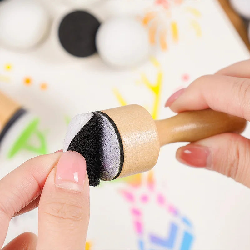 Wooden Handle Stamp Seal for Scrapbooking and DIY Art & Crafting