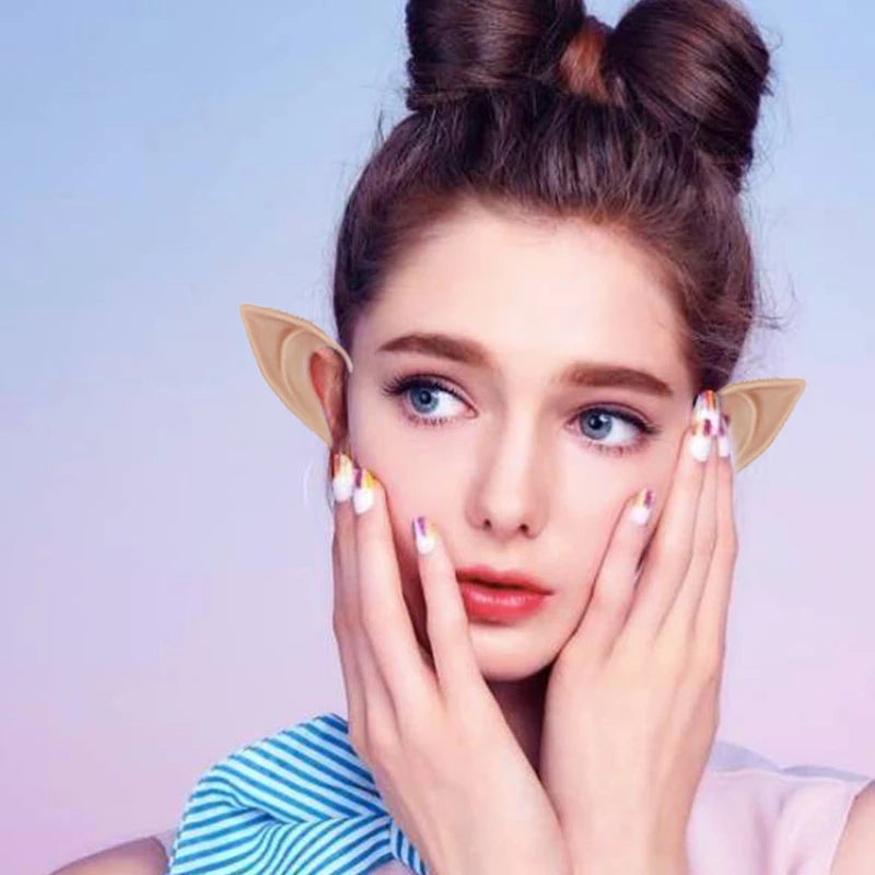 Halloween Elf Ears Latex Props Costume Accessories for Cosplay & Parties