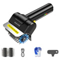 Electric Grill Brush Rechargeable Stainless Steel BBQ Cleaner with Detachable Head