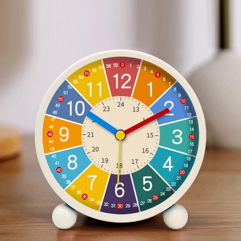 Children's Silent Desktop Alarm Clock - Cartoon Wake Up Clock for Kids & Bedroom