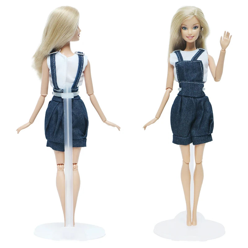 Clear Plastic Doll Support Stand Set for Toy Figures Display (10/20PCS)