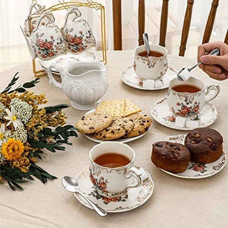 Stainless Steel Espresso & Dessert Spoons Set - 4.7 Inch Mini Coffee Spoons, 6 Pieces