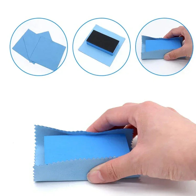Car Ceramic Coating Sponge Applicator Set for Auto Detailing Nano Wax Pads Polishing Cloths