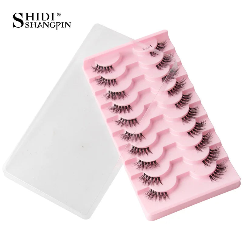 False Eyelashes Cat Eye 3D Winged Natural Faux Mink Makeup Lashes