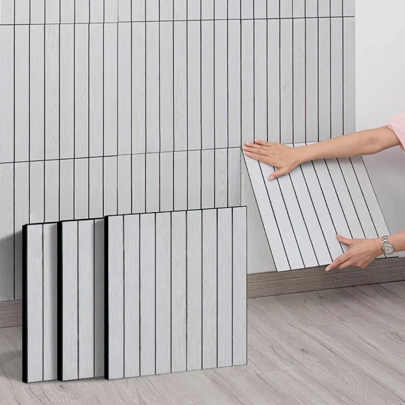 Self-Adhesive Wood Grain Wall Panel Wallpaper - Easy DIY Ceiling & Wall Decor