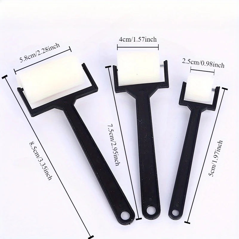 3pcs Small Sponge Brush Set for Painting and Art Projects