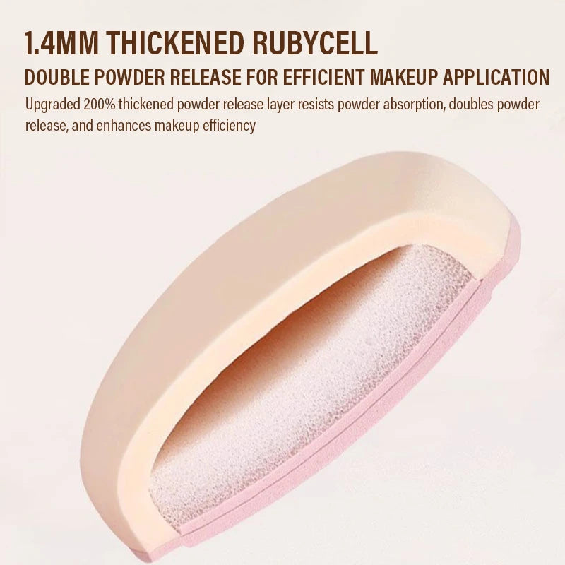 Large Size Cotton Candy Makeup Sponge - Soft Air Cushion Powder Puff for Wet & Dry Use