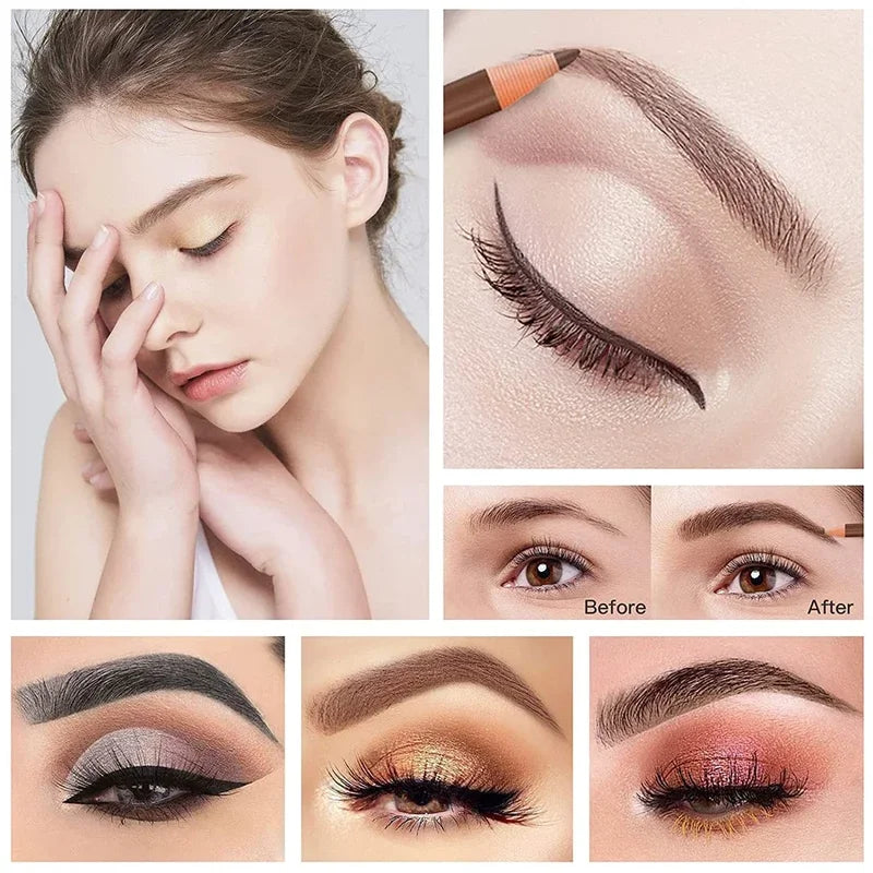 5pcs Microblading Eyebrow Pencil Set Waterproof Permanent Makeup Art Tint