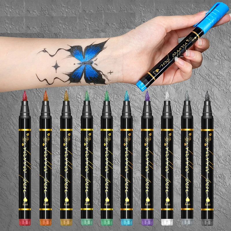 Face Paint Markers Set for Beginners - Non-Toxic Body Art DIY Drawing