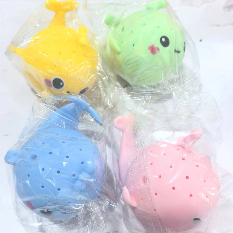 Water Absorbing Whale Bath Toy for Children Stress Relief Summer Play