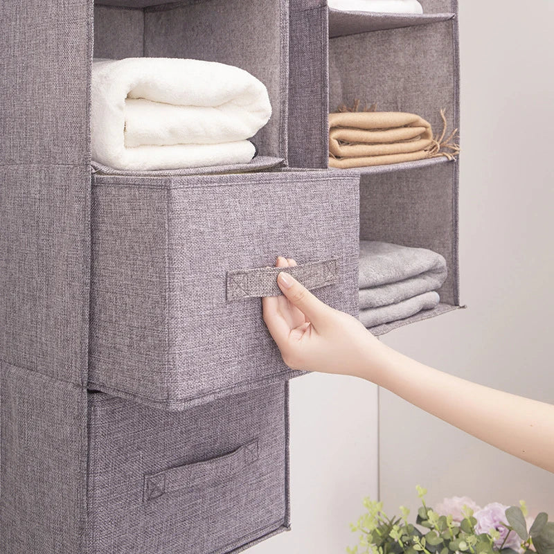 Portable Wardrobe Organizer Bag Drawer Style Storage Closet with Multiple Sizes