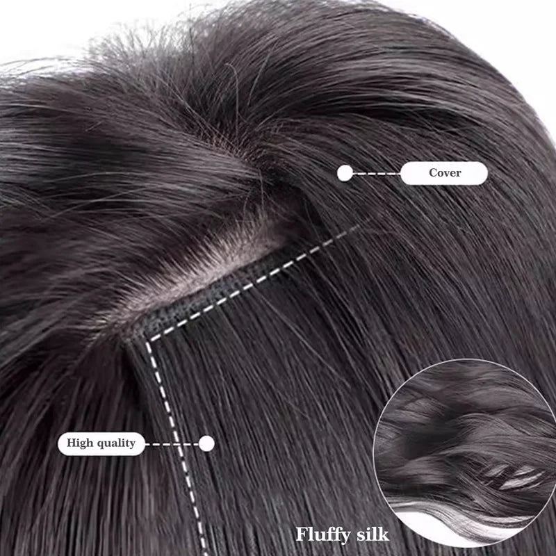 Wavy Synthetic Hair Extension Wig for Women - Long Curly Water Ripple Style