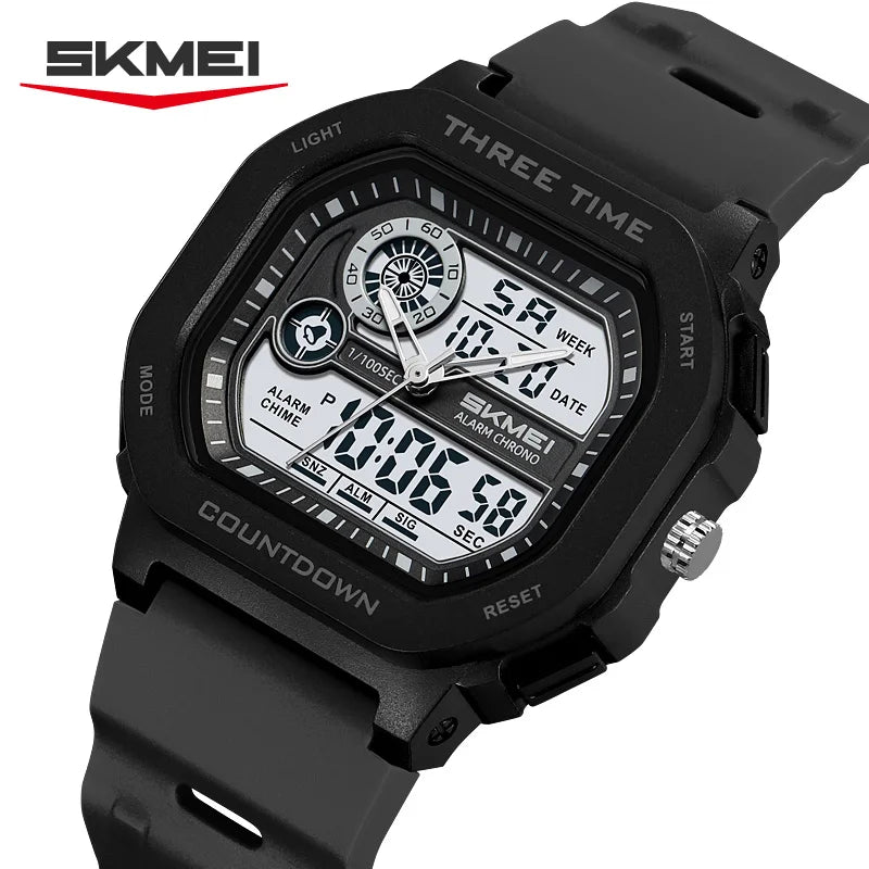 Men's Waterproof Digital Watch - Multifunctional Sports Military Style