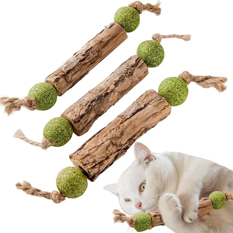 Natural Catnip and Silvervine Toothpaste Stick for Cats - Oral Care & Chew Toy