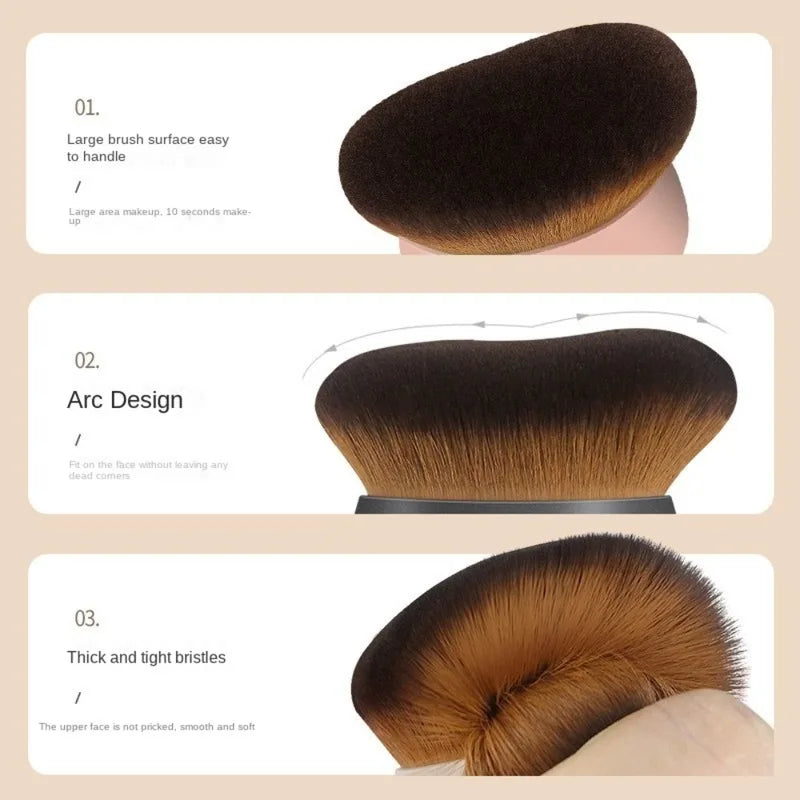 Large Body Makeup Brush - Self Tan Back Applicator 65mm Wide Head Professional Kabuki Tool