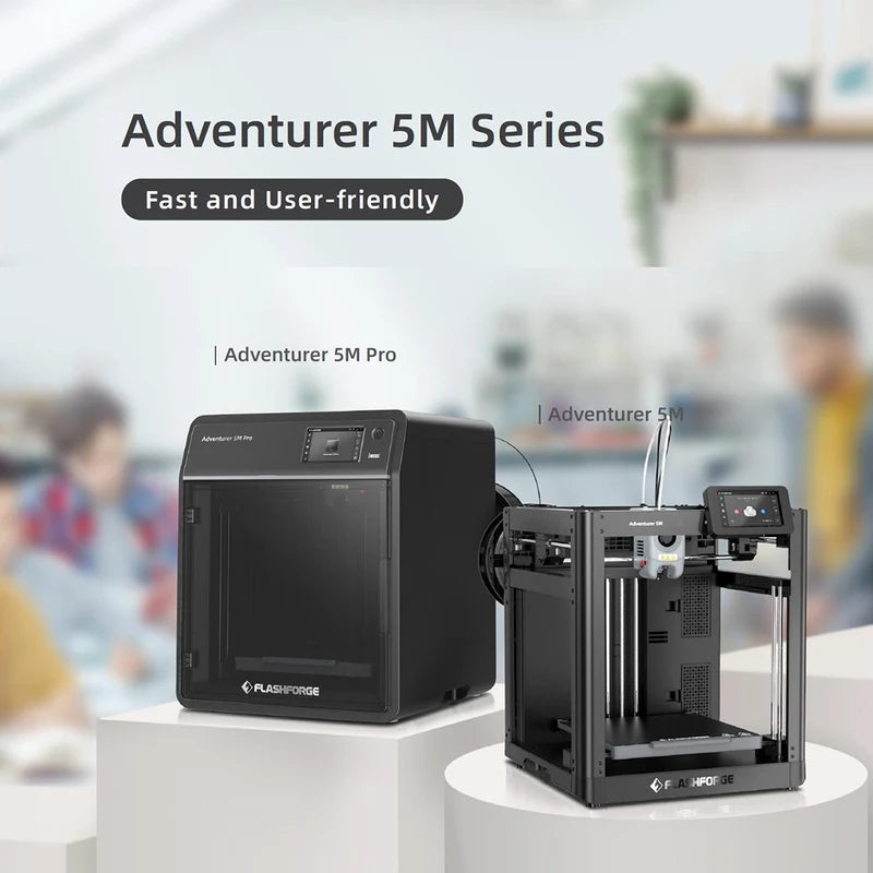 Flashforge Adventurer 5M 3D Printer High-Speed Auto-Leveling Direct Extruder PEI Plate