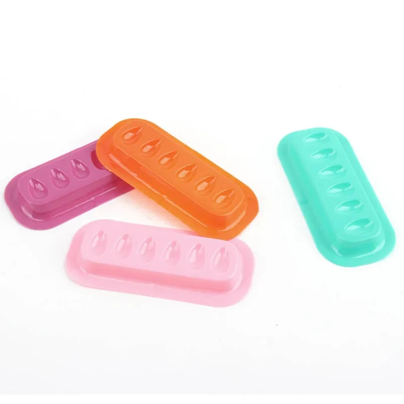 Eyelash Glue Holder Pallet Set for Lash Extensions - Plastic Makeup Tool