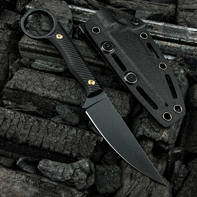 Fixed Blade Tactical Knife with Magnacut Steel Blade and G-10 Handle for Hunting & Outdoor Use