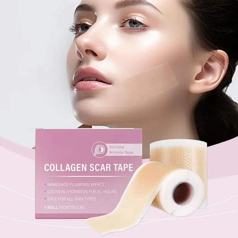 Silicone Scar Sheet Waterproof Breathable Painless Scar Repair Tape 4.2x5cm