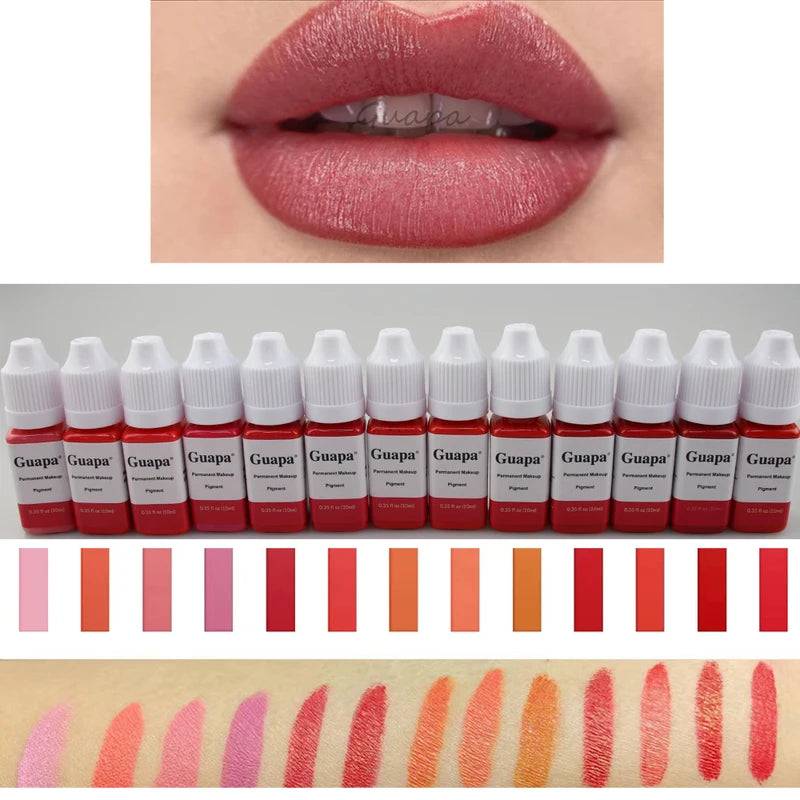 Long-Lasting Semi Permanent Lip & Microblading Pigment Ink Water Based for Tattoo